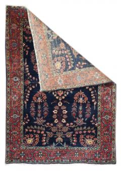 Antique Mohajeran Sarouk Rug 3 4 x 4 10  - 4457976