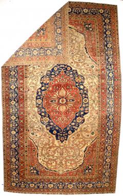 Antique Mohtasham Kashan Area Rug 10 2 x 17 0  - 4296185
