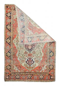 Antique Mohtasham Kashan Rug 4 7 x 6 9  - 4327236