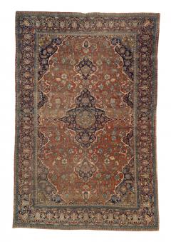 Antique Mohtasham Kashan Rug 44 x 69  - 4268316