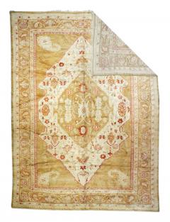 Antique Oushak Rug 10 x 13 5  - 4314958