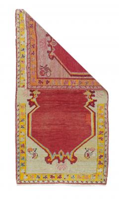 Antique Oushak Rug 24 x 46 - 4275242