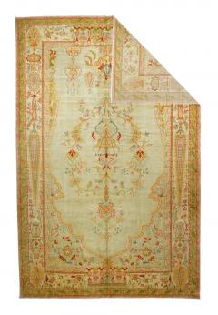 Antique Oushak Rug 9 5 x 14 5  - 4314303