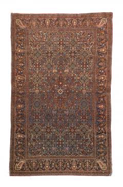 Antique Persian Dabir Kashan Rug 42 x 68  - 4268311