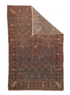 Antique Persian Dabir Kashan Rug 42 x 68  - 4268312