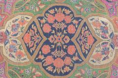 Antique Persian Dabir Kashan Rug 8 10 x 11 6  - 4314684