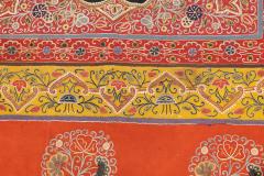 Antique Persian Embroidery Suzani Rashti Douzi Rug 5 x 5  - 4552457