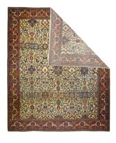 Antique Persian Farahan Sarouk Rug 110 x 130  - 4268922
