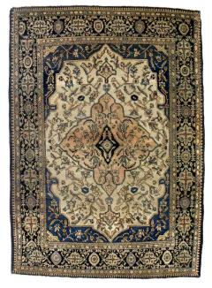 Antique Persian Farahan Sarouk Rug 3 5 x 4 10  - 4457007