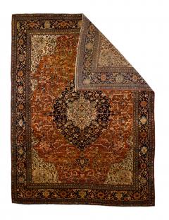 Antique Persian Farahan Sarouk Rug 8 9 x 11 6  - 4328399