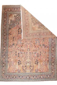 Antique Persian Haji Jailli Tabriz Rug 8 5 x 11 7  - 4296020