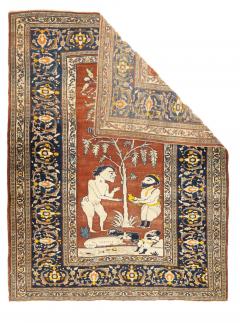 Antique Persian Haji Jalili Tabriz Rug 48 x 60  - 4268977
