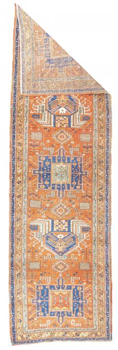 Antique Persian Heriz Long Rug 3 x 10  - 4295495