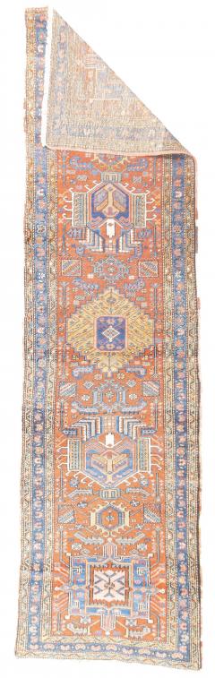 Antique Persian Heriz Rug 3 x 11  - 4295504
