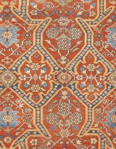 Antique Persian Heriz Rug 7 9 x 10 5  - 4328279