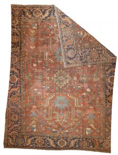 Antique Persian Heriz Rug 9 9 x 11 10  - 4328298