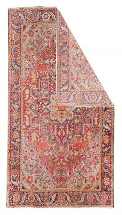 Antique Persian Heriz Serapi Rug 94 x 121 - 4354476