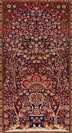 Antique Persian Isfahan One of Pair Rug 4 5 x 6 8  - 4405027