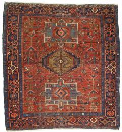 Antique Persian Karajeh Heriz Rug 5 2 x 5 6  - 4404955