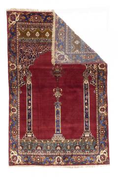 Antique Persian Kashan One of Pair Rug 4 x 4 x 6 x 7  - 4354549