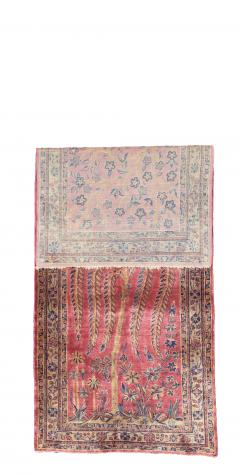 Antique Persian Kashan Rug 21 x 50  - 4268323