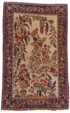 Antique Persian Kashan Rug 42 x 611  - 4268307