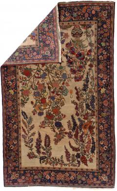 Antique Persian Kashan Rug 42 x 611  - 4268308