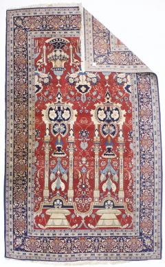 Antique Persian Kashan Rug 6 11 x 11 10  - 4314563