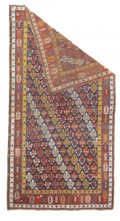 Antique Persian Khamseh Rug 53 x 96 - 4355178