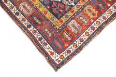 Antique Persian Khamseh Rug 53 x 96 - 4355179