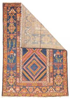 Antique Persian Malayer Rug 3 5 x 4 11  - 4295771
