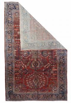 Antique Persian Mohajeran Sarouk Rug 71 x 111  - 4268568