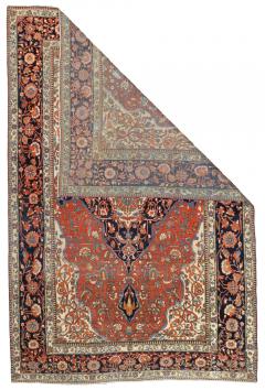 Antique Persian Mohtasham Kashan Rug 4 3 x 6 5  - 4314670