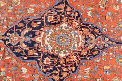 Antique Persian Mohtasham Kashan Rug 4 3 x 6 5  - 4314672