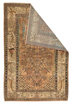 Antique Persian Mohtasham Kashan Rug 4 5 x 6 6  - 4295912