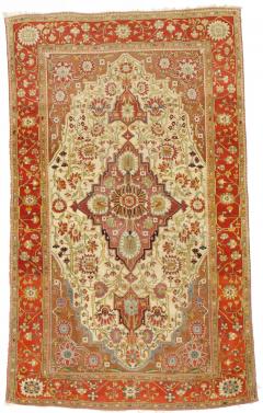 Antique Persian Mohtasham Kashan Rug 42 x 71  - 4268834