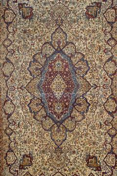 Antique Persian Mohtasham Kashan Rug 99 x 154  - 4268853