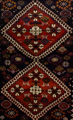 Antique Persian Qashqai Rug 3 10 x 5 4  - 4295722
