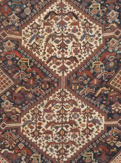 Antique Persian Qashqai Rug 4 9 x 6 4  - 4405084
