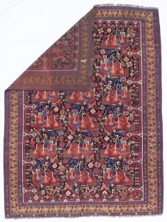 Antique Persian Qashqai Rug 5 3 x 7 1  - 4328170