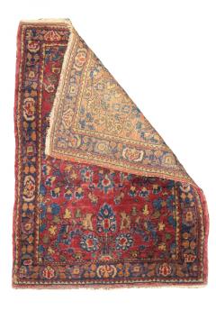 Antique Persian Sarouk Rug 20 x 27 - 4275418