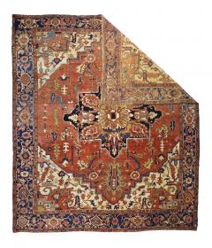 Antique Persian Serapi Rug 9 4 x 11 0  - 4295943