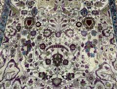 Antique Persian Silk Farahan Rug 3 11 x 6 11  - 4296372