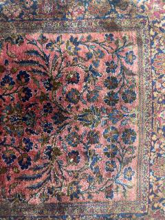Antique Persian Silk Kashan Rug 20 x 35  - 4268306