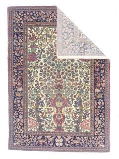 Antique Persian Tehran Rug 47 x 66  - 4268728