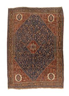 Antique Persian Tribal Khamseh Rug 4 10 x 7 4  - 4295531