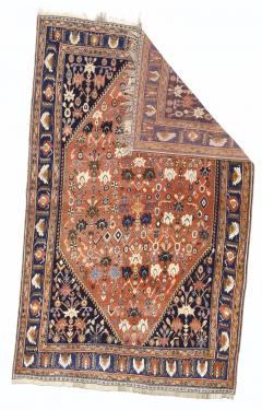 Antique Persian Tribal Khamseh Rug 4 11 x 7 11  - 4295528