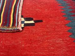 Antique Persian Tribal Kilim Rug 3 4 x 3 9  - 4553990