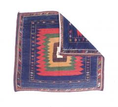 Antique Persian Tribal Kilim Rug 4 5 x 4 11  - 4553985