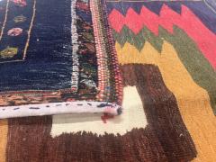 Antique Persian Tribal Kilim Rug 4 5 x 4 11  - 4553986